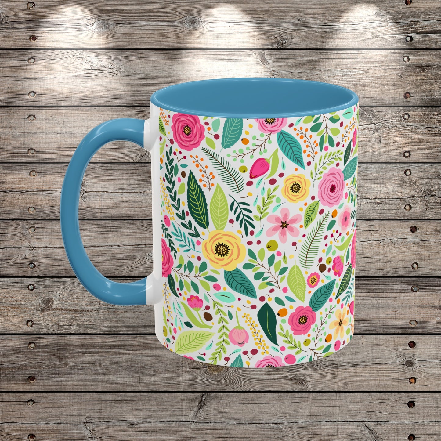 Custom Wildflowers Coffee Mug for Nature Lover Gardener Birthday Gift for Her Mug