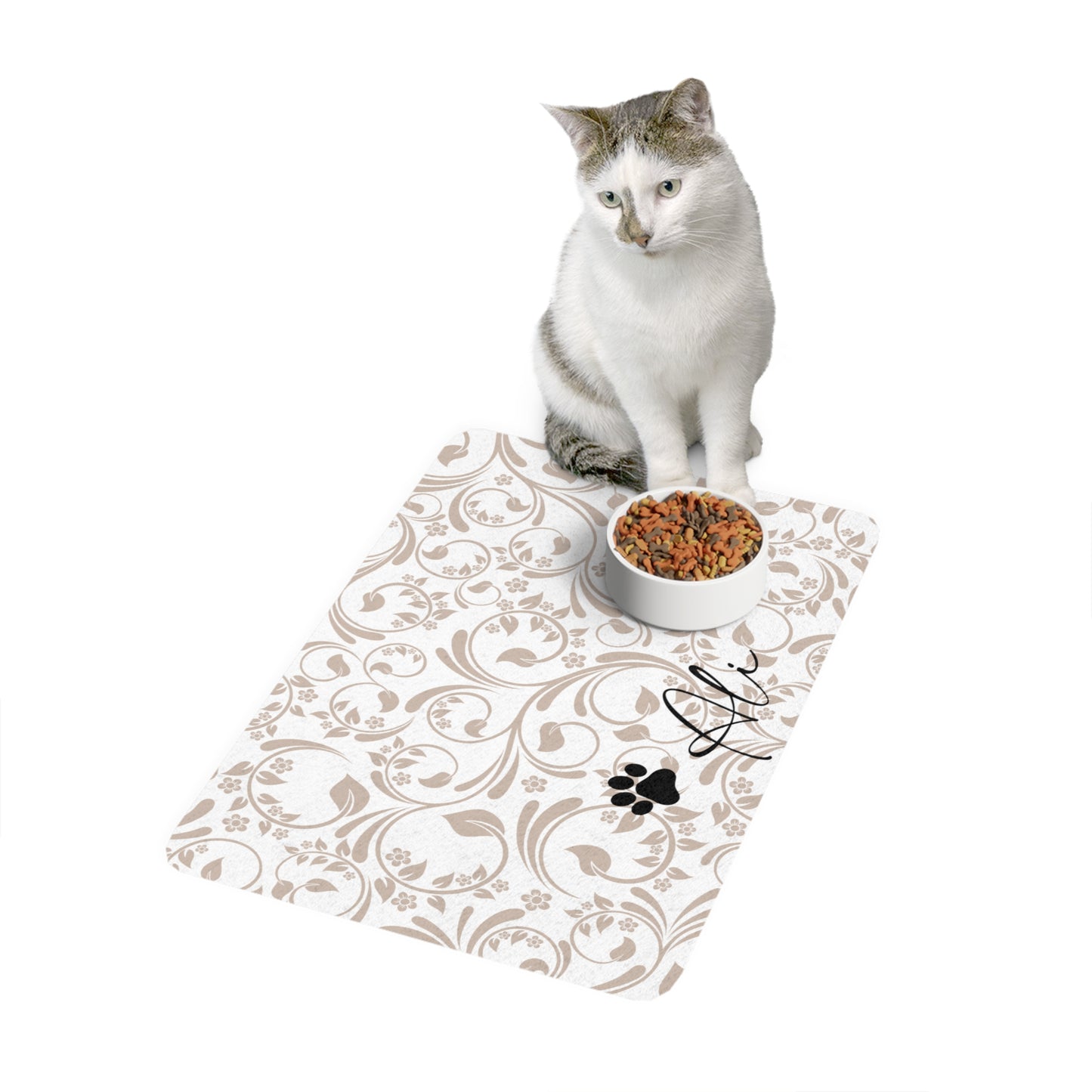 Personalized Pet Food Mat