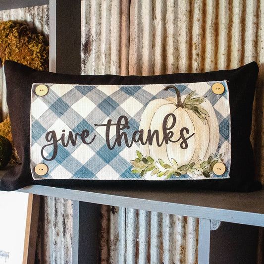 Fall "Give Thanks" Pillow Swap