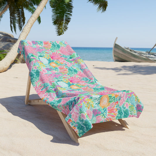 Coral Reef Beach Towel