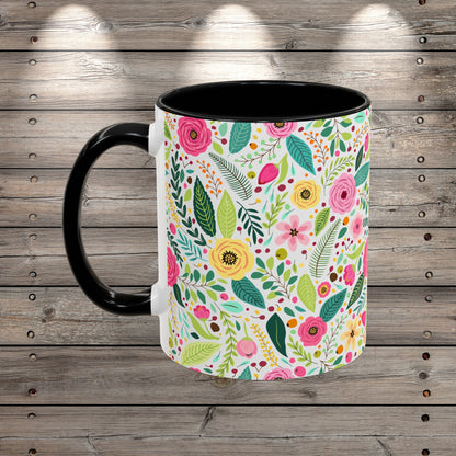 Custom Wildflowers Coffee Mug for Nature Lover Gardener Birthday Gift for Her Mug