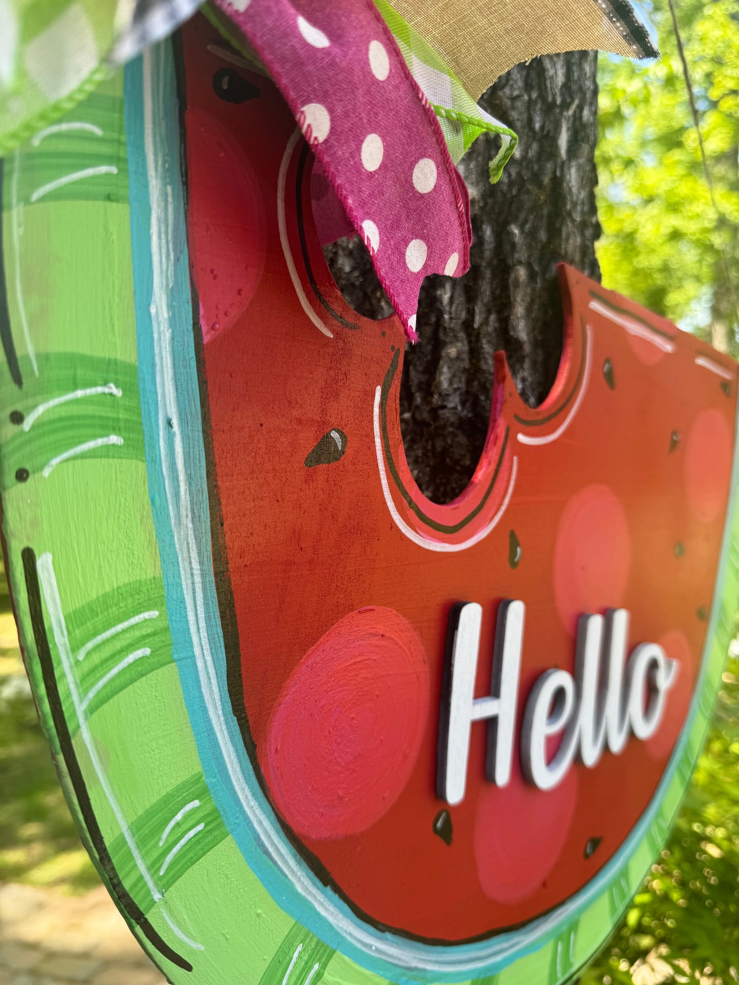 Summer Door Hanger, Watermelon