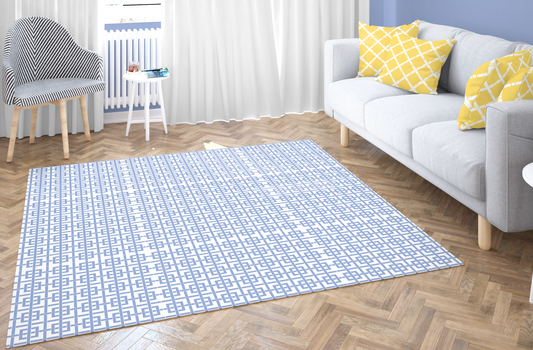 Area Rug, Home Decor, Room Decor, Dorm Decor, Indoor Rug, Blue Rug