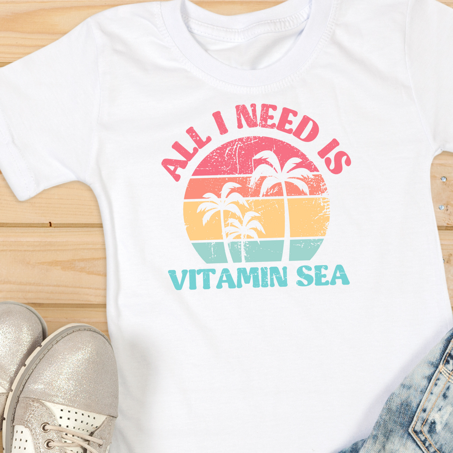 Summer Shirt, Vacation, Beach and Cruise Shirt, Vitamin Sea