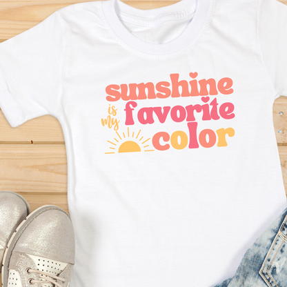 Summer Shirt, Vacation, Beach and Cruise Shirt, Sunshine Is My Favorite Color