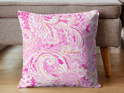 Luxury Pink Throw Pillow