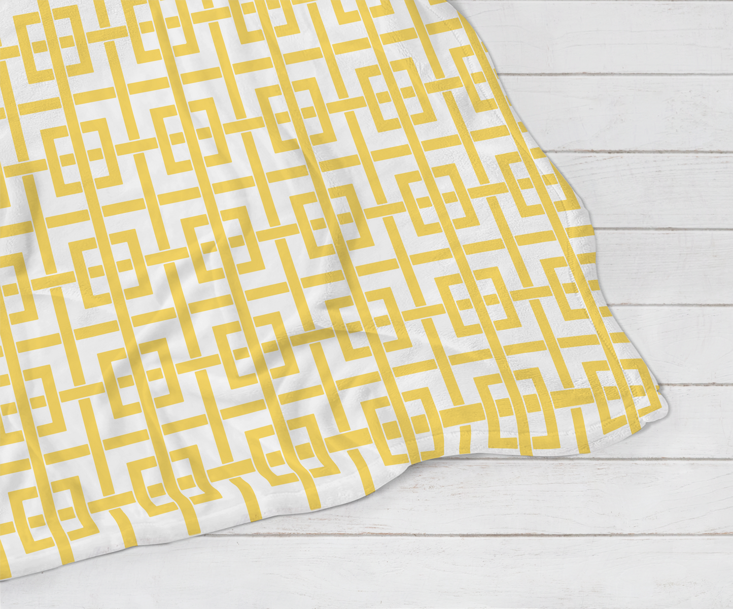 Plush Blanket - Yellow Grossgrain