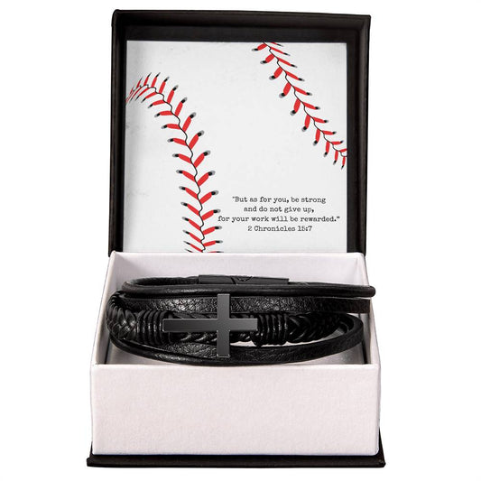 Men's Bracelet, Baseball Bracelet, Christian Gift