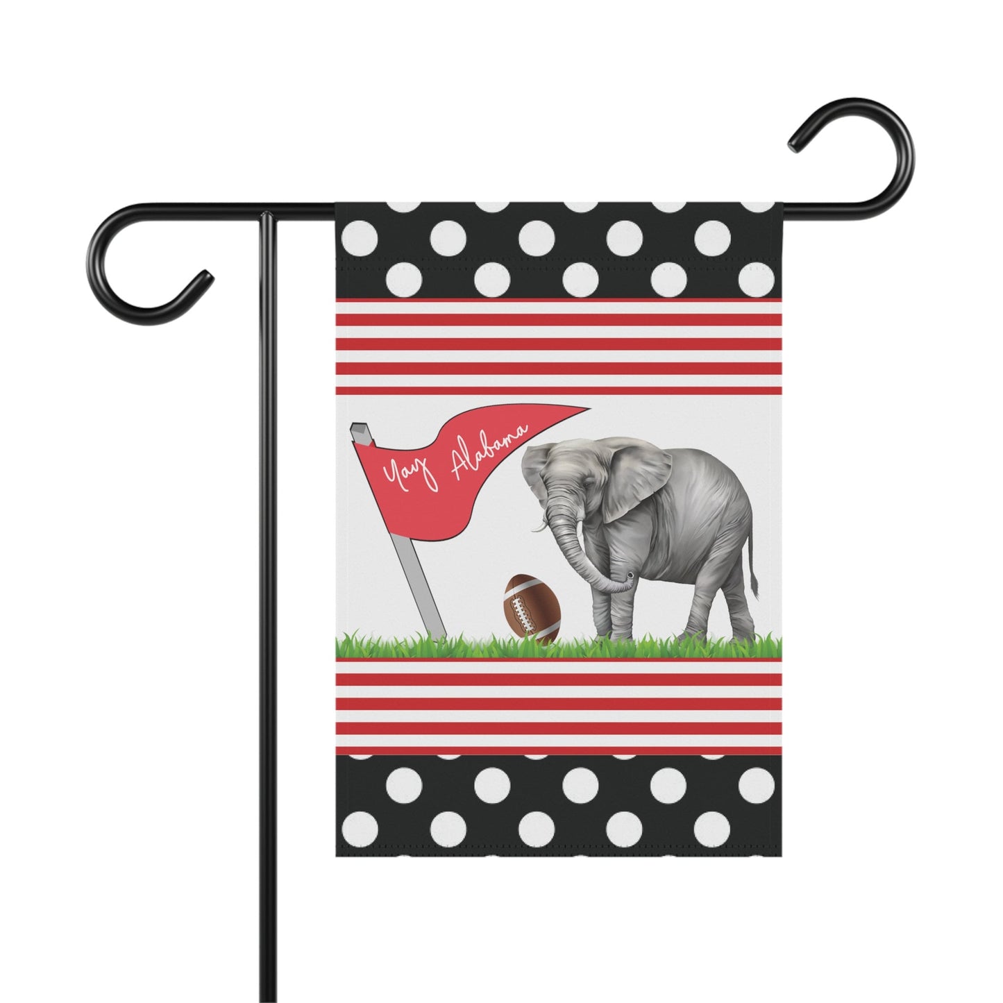 Garden and House Banner, Alabama Football, Personalized Flag, Elephant, Football