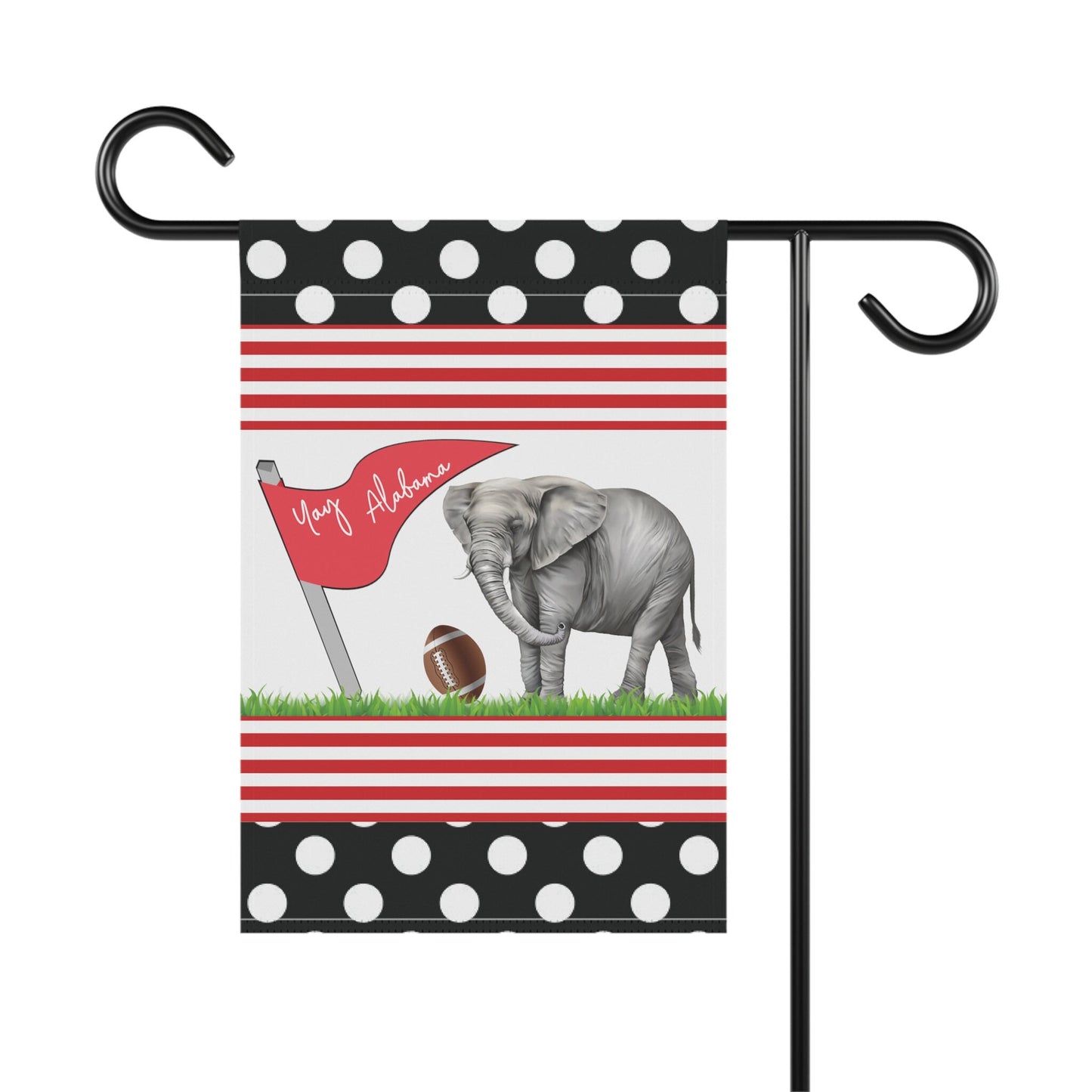 Garden and House Banner, Alabama Football, Personalized Flag, Elephant, Football