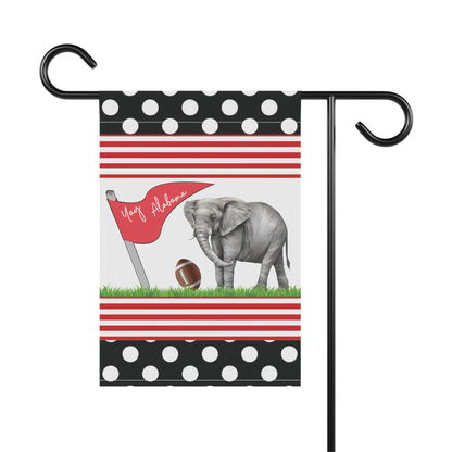 Garden and House Banner, Alabama Football, Personalized Flag, Elephant, Football