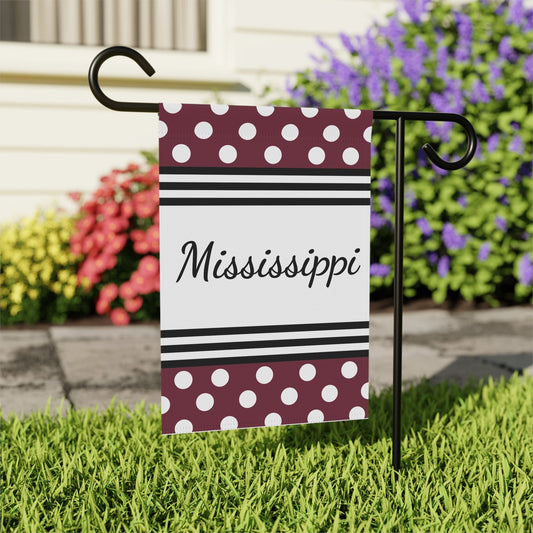 Mississippi Football Home Decor, Garden Flag, Football Season