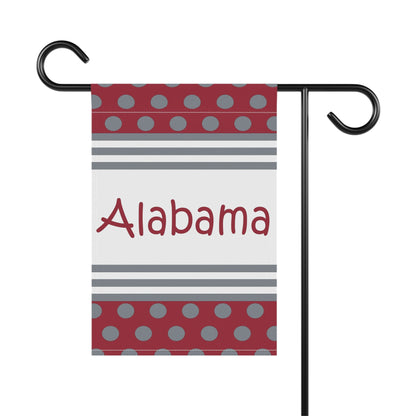 Alabama Garden Flag for Football Fans | Crimson Welcome Flag | Yard Decor and Outdoor Décor