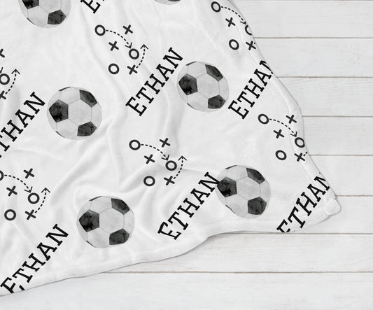 Personalized Soccer Blanket