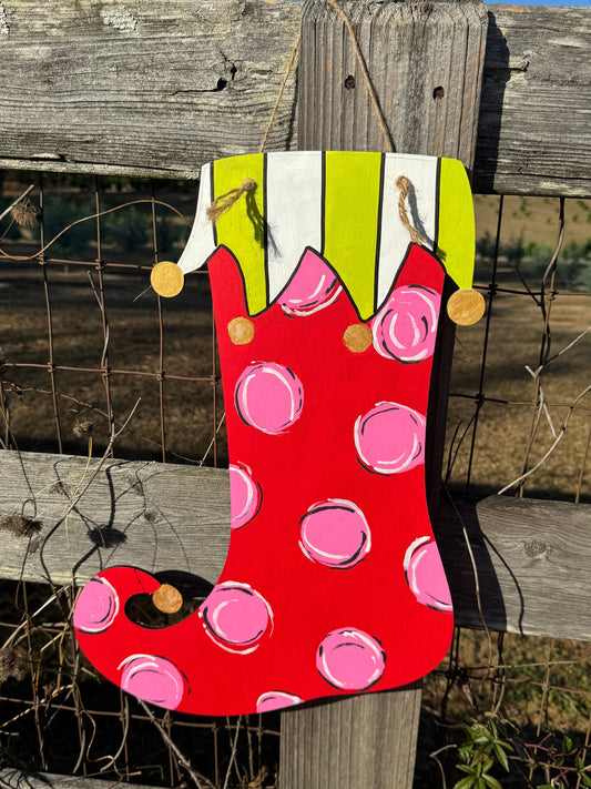 Christmas Door Decoration, Christmas Stocking