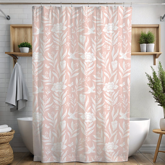 Boho Shower Curtain, Shower Curtain Boho Decor, Minimalist