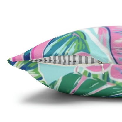 West Palm Beach Inspired Pillow, Palm Tree, Dorm Room Decor, Beach House, Pink Elephant Home Decor