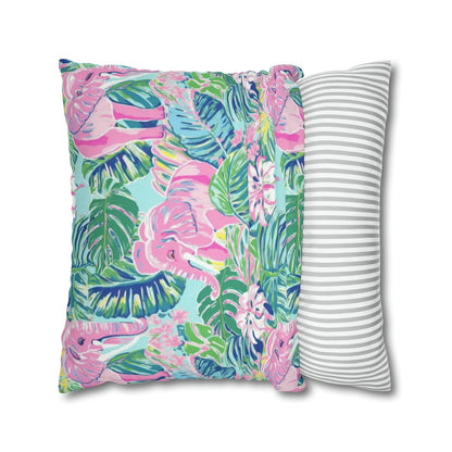 West Palm Beach Inspired Pillow, Palm Tree, Dorm Room Decor, Beach House, Pink Elephant Home Decor