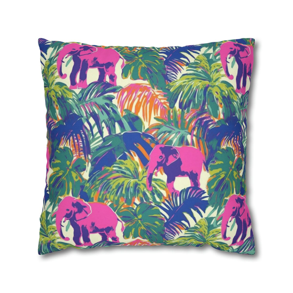 West Palm Beach Inspired Pillow, Palm Tree, Dorm Room Decor, Beach House, Pink Elephant Home Decor