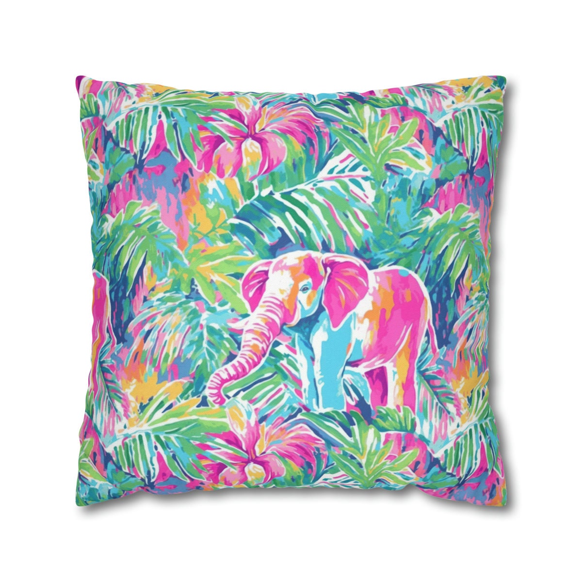 West Palm Beach Inspired Pillow, Palm Tree, Dorm Room Decor, Beach House, Pink Elephant Home Decor, Dorm Room Decor