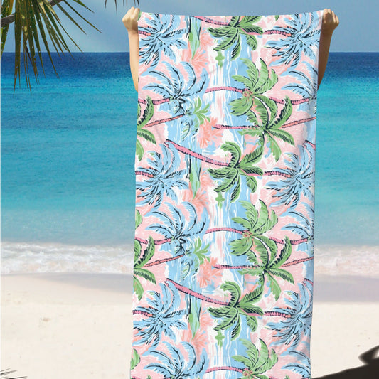 Luxury Palm Beach Towel Summer Vacation Custom Towel