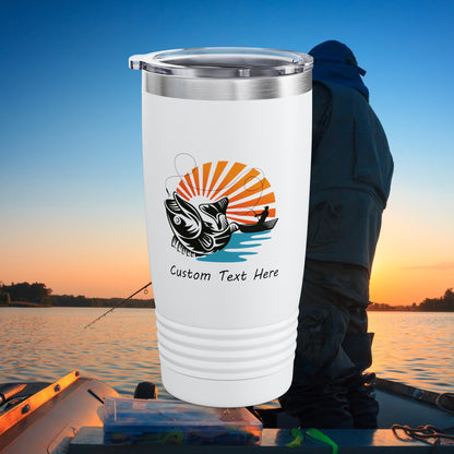 Bass Fishing Father's Day Gift, Fishing Tumbler, Gift for Him, Fishing Lake