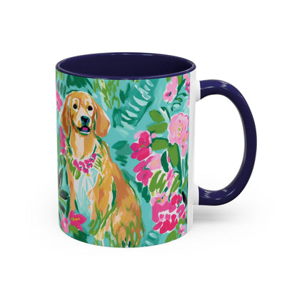 Custom Dog Coffee Mug for Nature Lover Gardener Birthday Gift for Her Mug Labrador Retriever