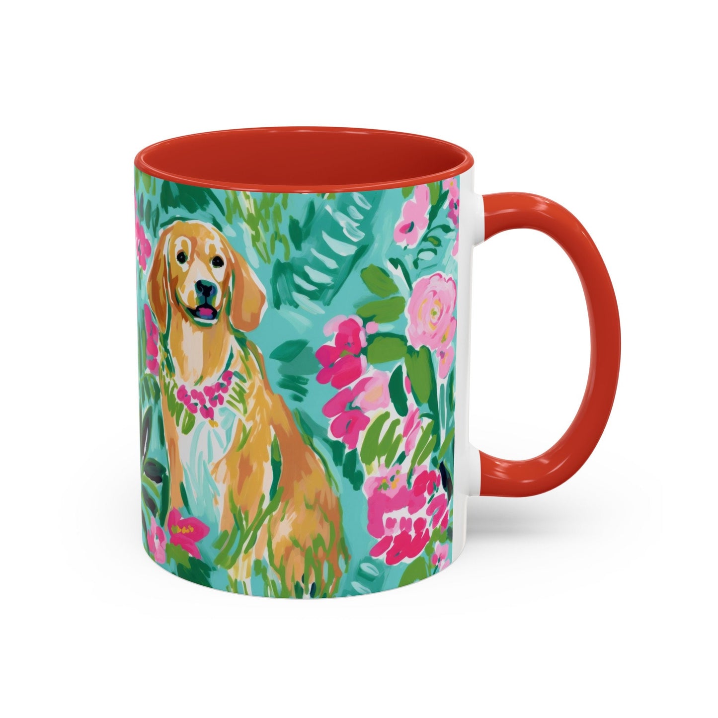 Custom Dog Coffee Mug for Nature Lover Gardener Birthday Gift for Her Mug Labrador Retriever