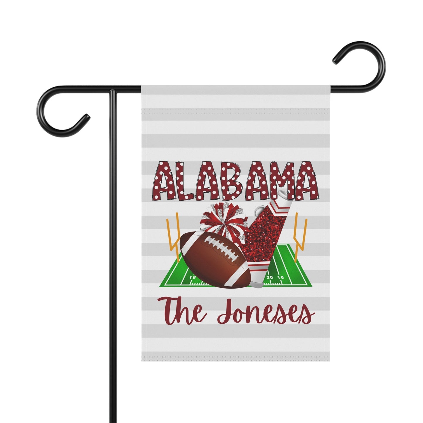 Alabama Football Spirit Flags, Crimson Home Decor, Gift for Football Fans