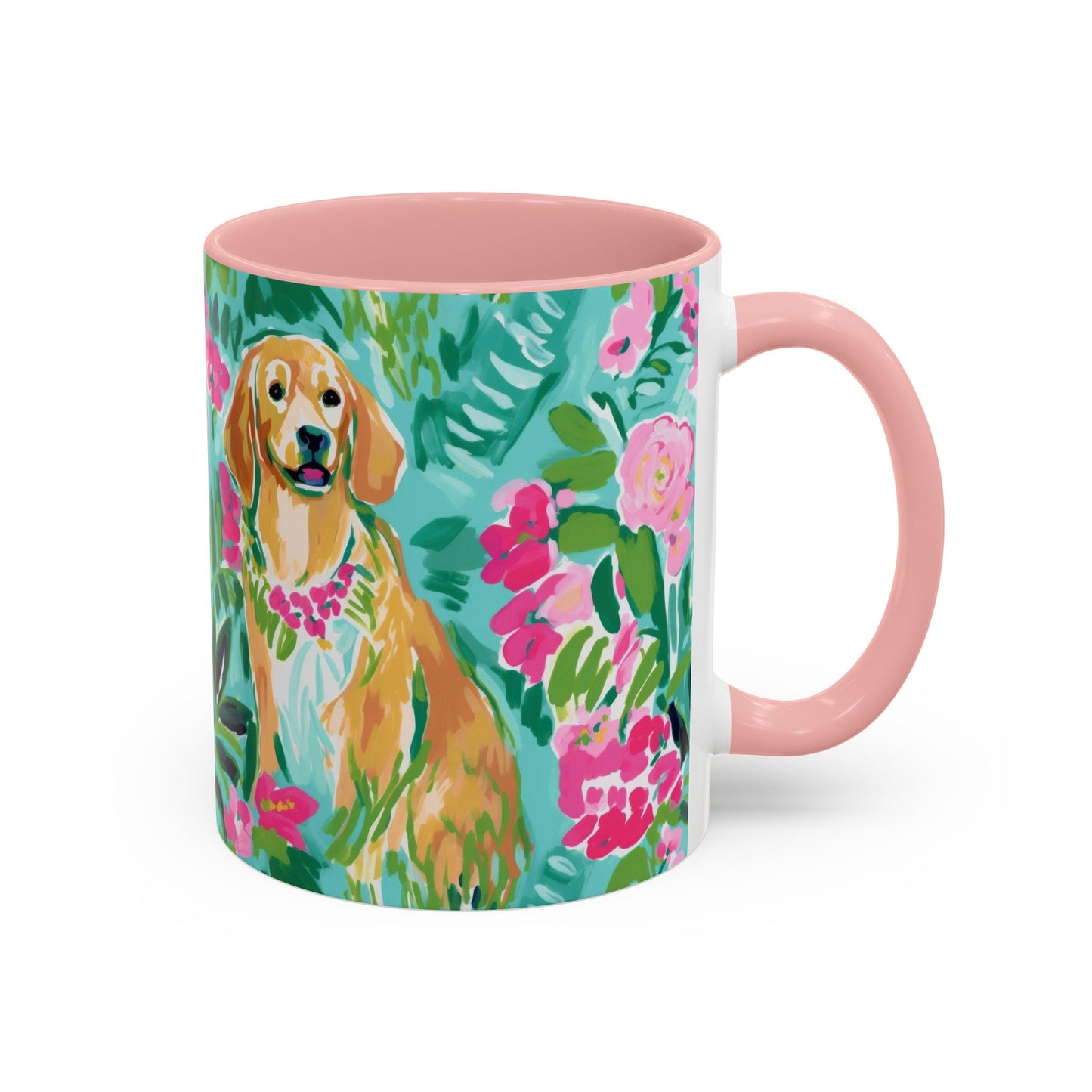 Custom Dog Coffee Mug for Nature Lover Gardener Birthday Gift for Her Mug Labrador Retriever