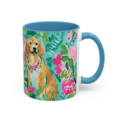 Custom Dog Coffee Mug for Nature Lover Gardener Birthday Gift for Her Mug Labrador Retriever