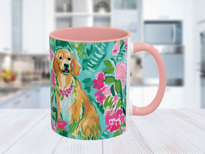 Custom Dog Coffee Mug for Nature Lover Gardener Birthday Gift for Her Mug Labrador Retriever