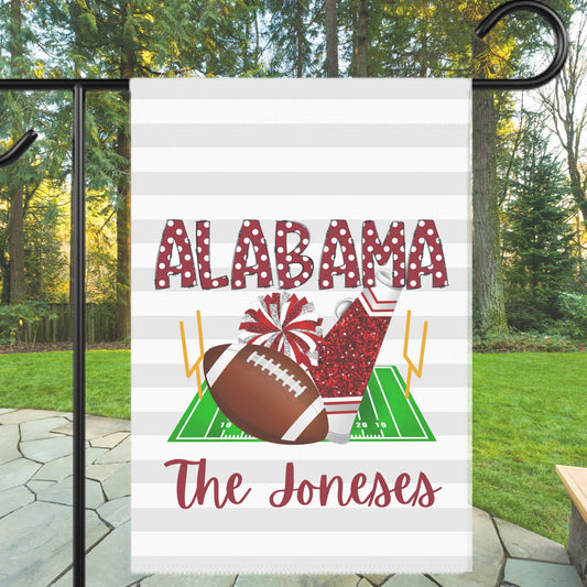 Alabama Football Spirit Flags, Crimson Home Decor, Gift for Football Fans