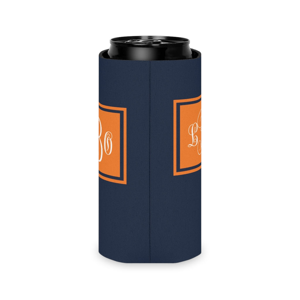 Orange/Navy Can Coozie | Game Day | College Team Colors