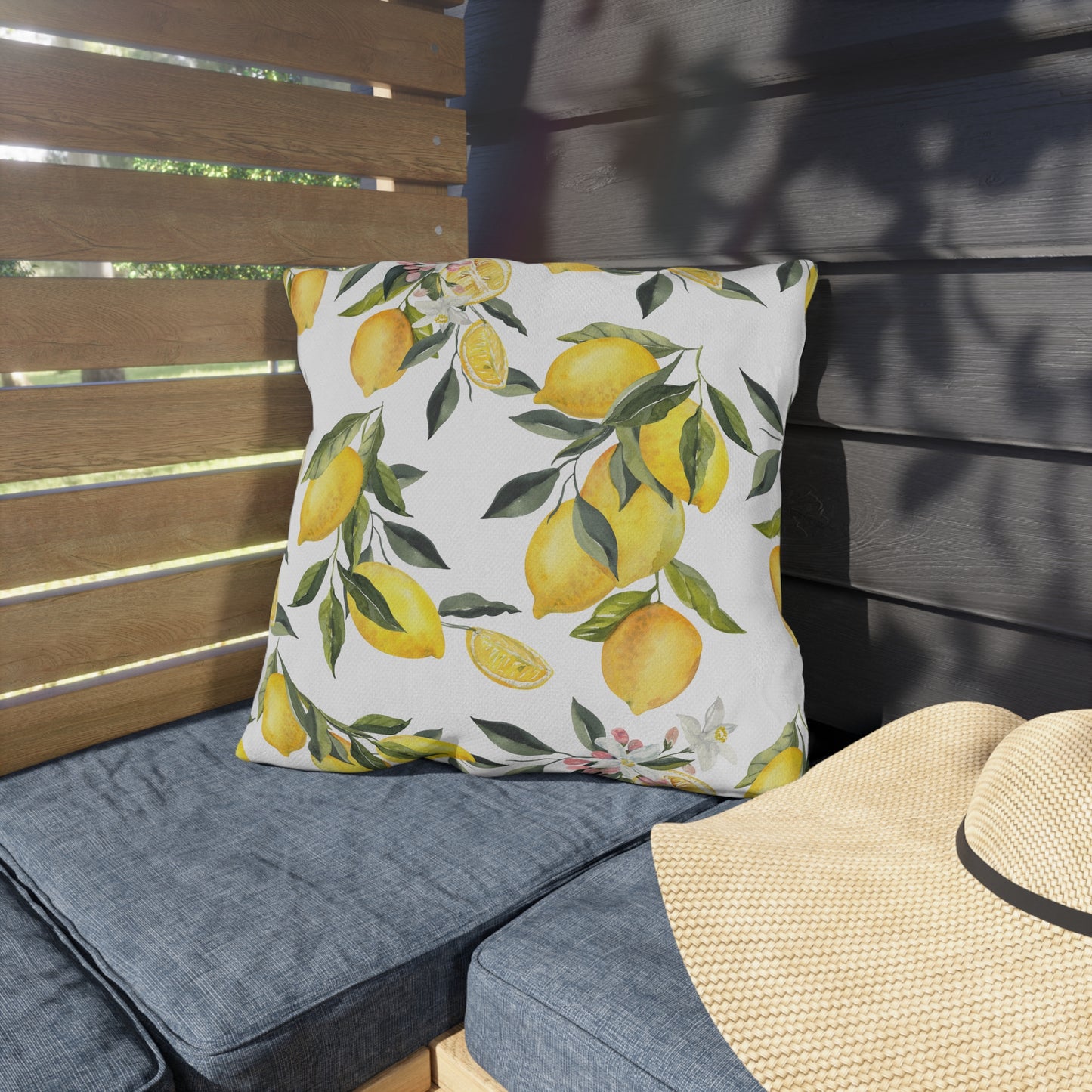 Outdoor Pillow Lemon Decor | Front Porch Pillow | Back Porch Pillow