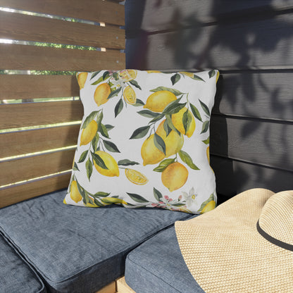 Outdoor Pillow Lemon Decor | Front Porch Pillow | Back Porch Pillow