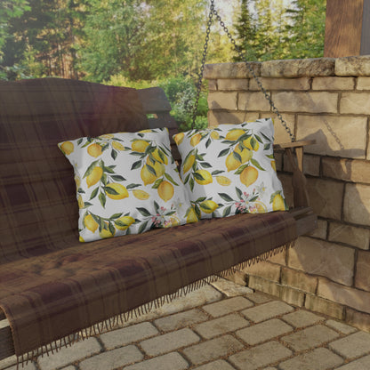 Outdoor Pillow Lemon Decor | Front Porch Pillow | Back Porch Pillow