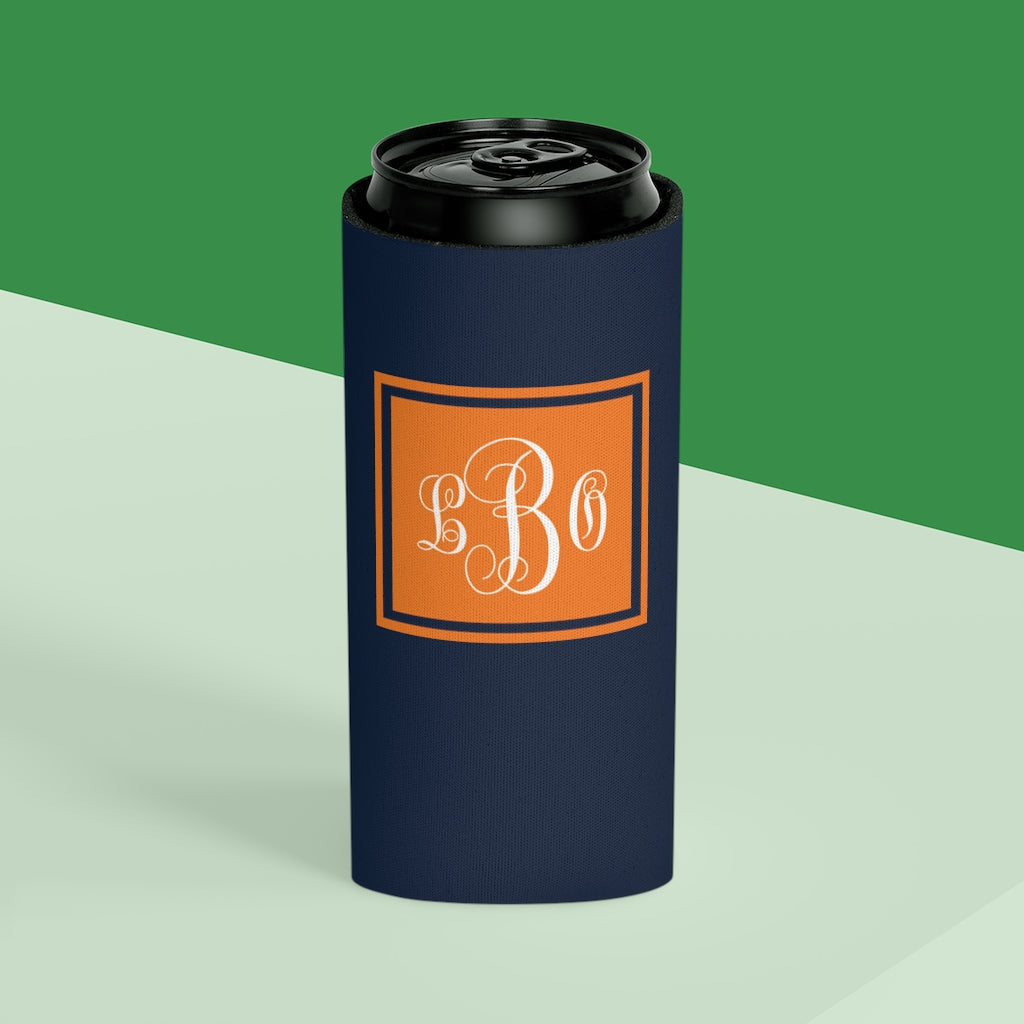 Orange/Navy Can Coozie | Game Day | College Team Colors