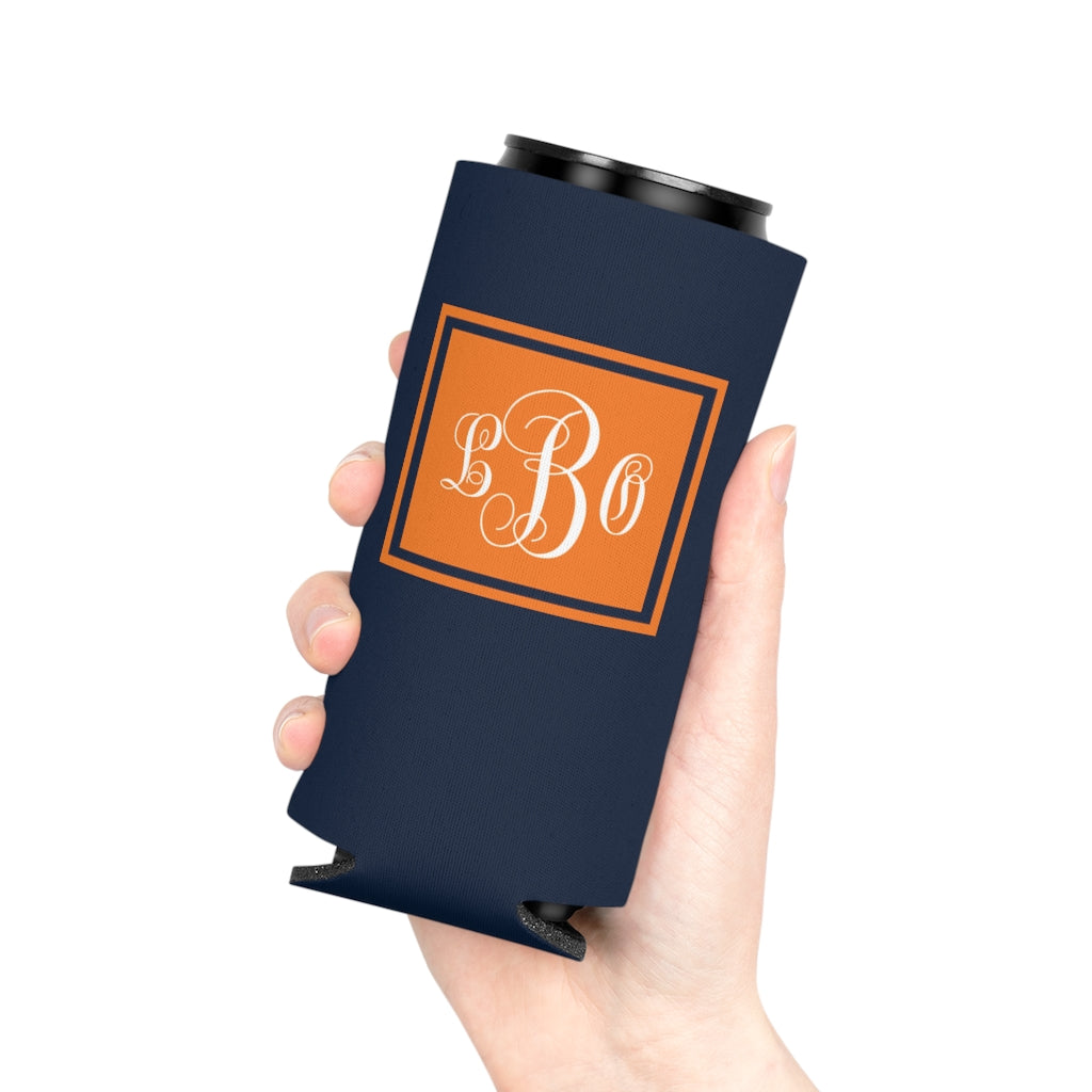 Orange/Navy Can Coozie | Game Day | College Team Colors