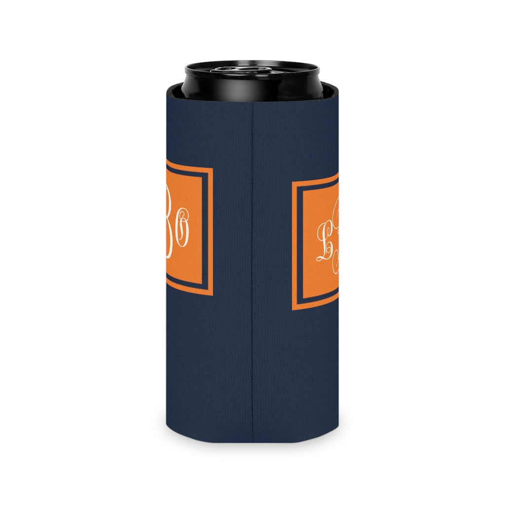 Orange/Navy Can Coozie | Game Day | College Team Colors