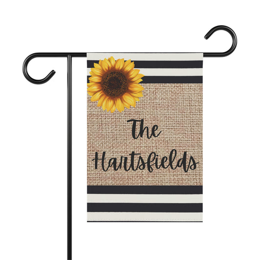 Personalized Sunflower Garden Flag