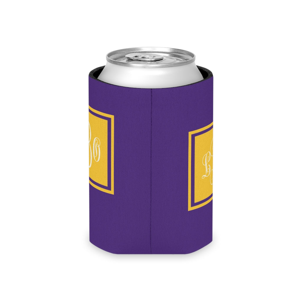 Purple/Gold College Game Day Can Coozie | Team Spirit | Monogram | Personalized