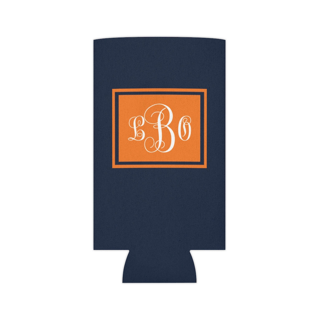 Orange/Navy Can Coozie | Game Day | College Team Colors