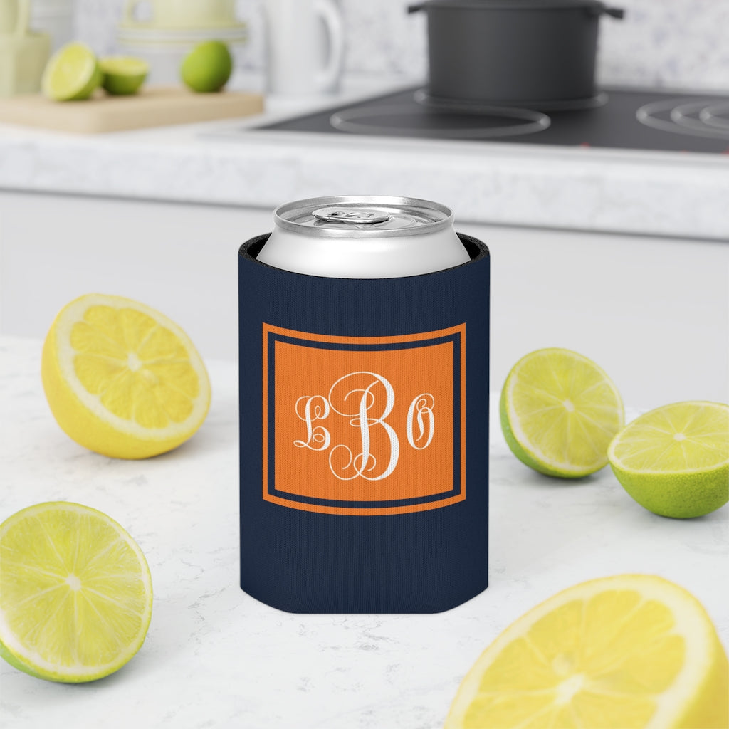 Orange/Navy Can Coozie | Game Day | College Team Colors