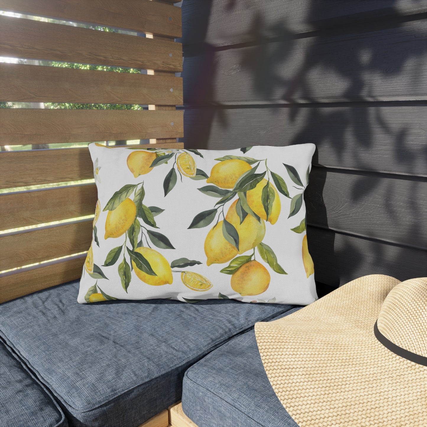 Outdoor Pillow Lemon Decor | Front Porch Pillow | Back Porch Pillow