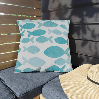 Outdoor Pillow Fish and Beach House Design | Front Porch Pillow | Back Porch Pillow