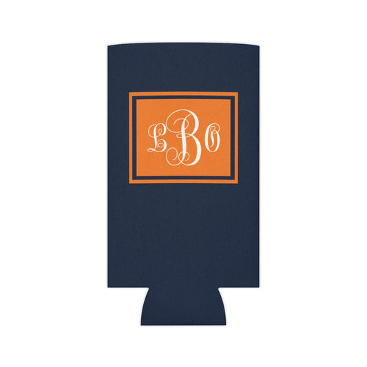 Orange/Navy Can Coozie | Game Day | College Team Colors