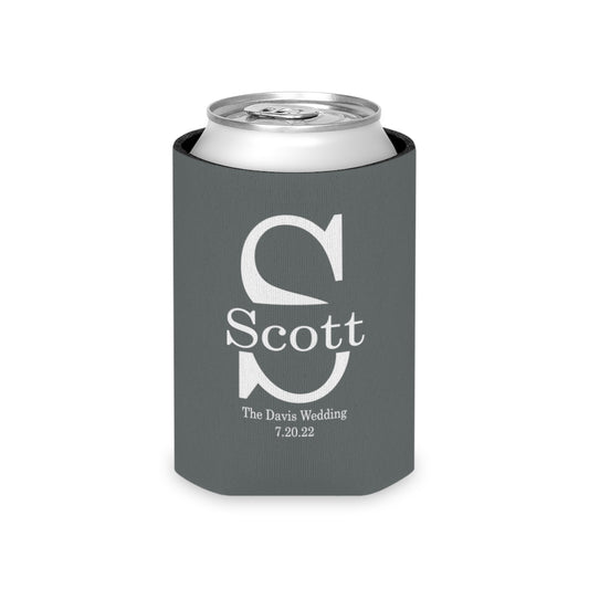 Monogrammed Can Coozie | Wedding Party | Groomsmen Gift