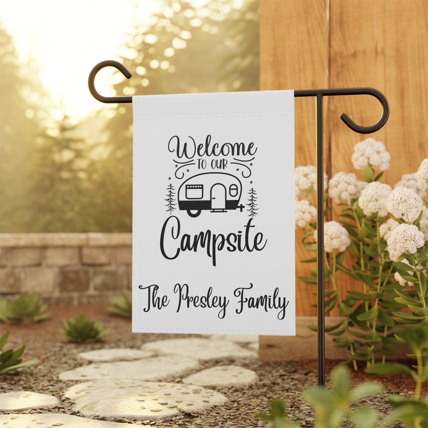 Personalized Garden Flag | Welcome Flag | Fall Spring Summer Garden Flag | Initial Flag | Yard Decor | Outdoor Decor | Topiary