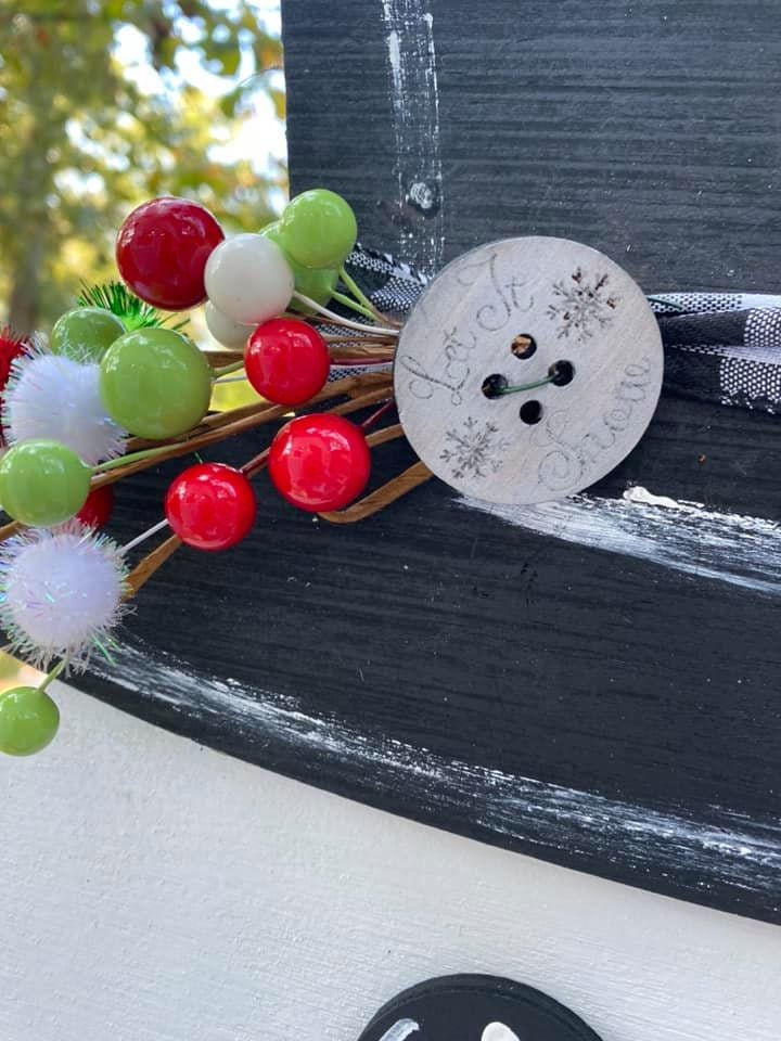 Personalized Snowman Door Hanger